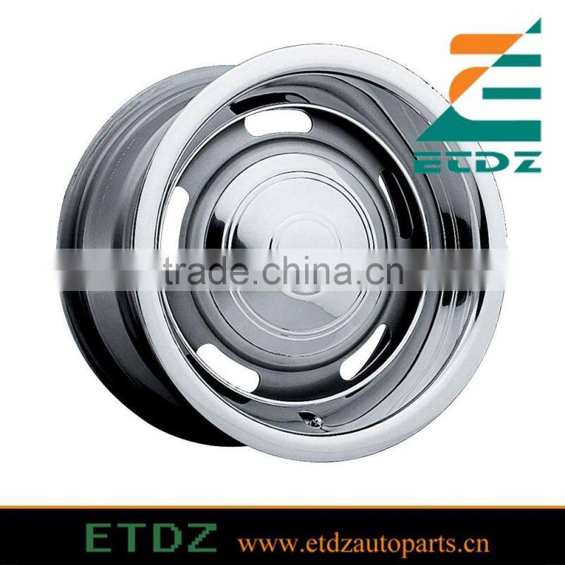 15X5.5 Silver Rallye Steel Wheels Rims