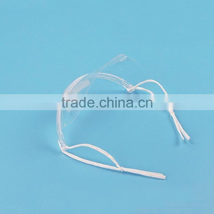 Customized logo printed factory cheap manufacture clear plastic face mask transparent face mask for food service in restaurant