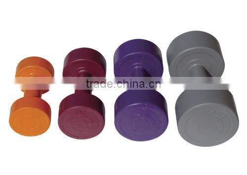 Colorful rubber dumbbell