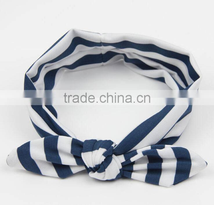 Fashion Rabbit ears headband boutique cotton baby headband wholesale