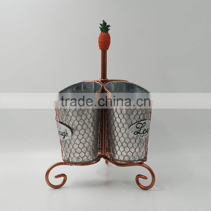 Daily life style storage can gabage stake kitchen tool metal cutlery holder