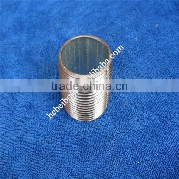 Electirc and hot dipped galvanized barrel nipple