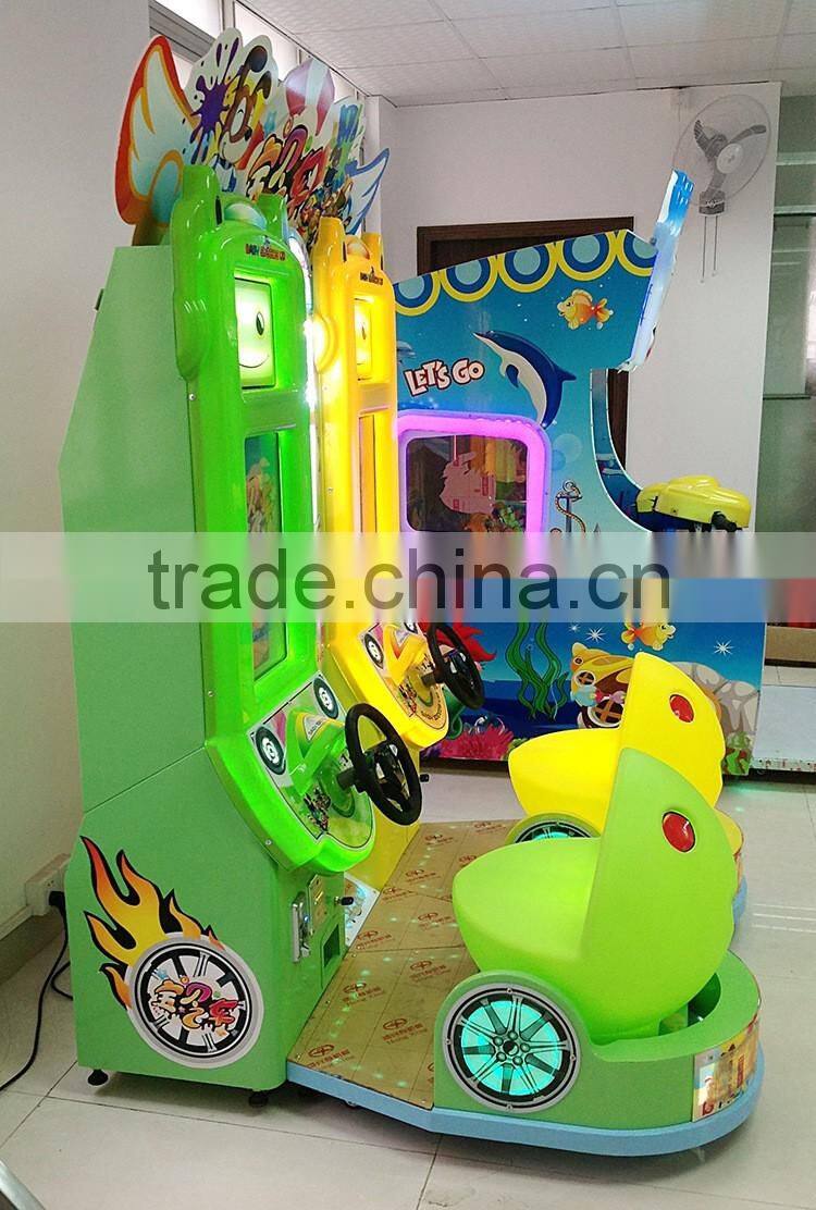 2016 new game machine arcade kids racing car hot sell simulator game machine for sale
