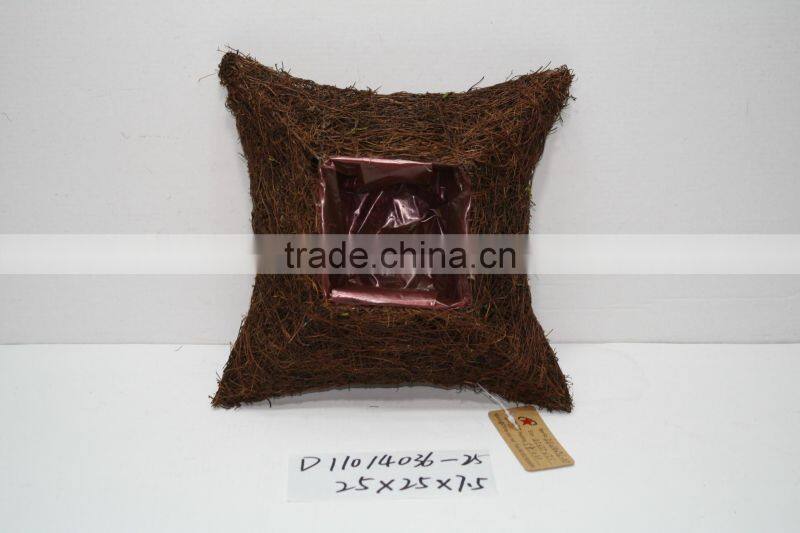 five-pointed star shape moss and sisal pot