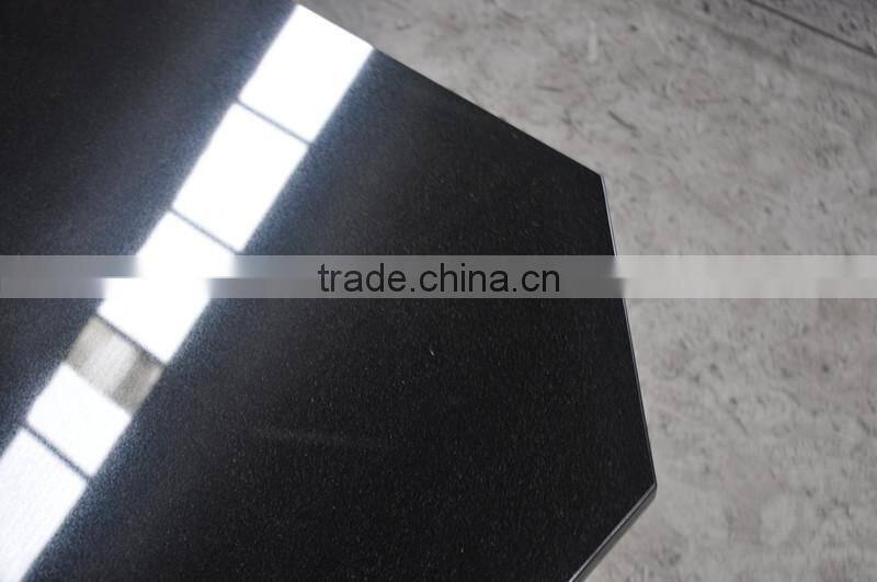 black granite fireplace hearth slab tiled