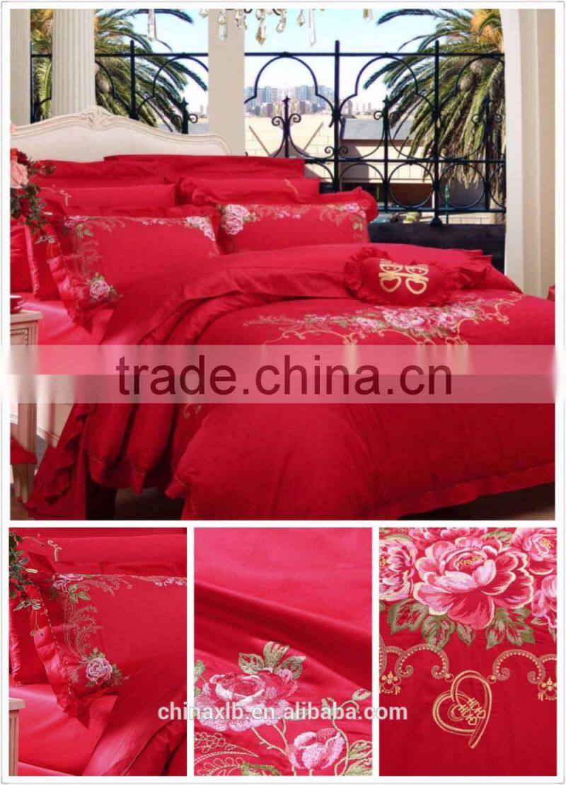 100% Polyester Material and Yarn Dyed Pattern sheet bed set
