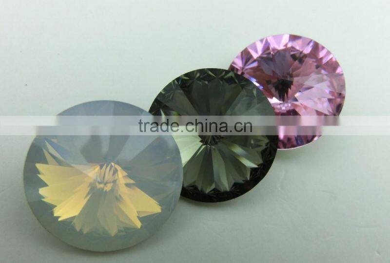 Garment Glass Sew On Beading Accessory Glass Material Opal Fancy Stone With Claw