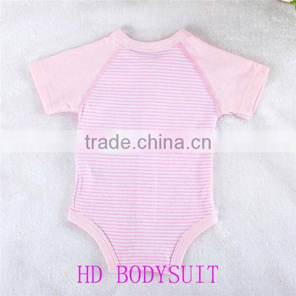 High quality 100% natural cotton baby bodysuit