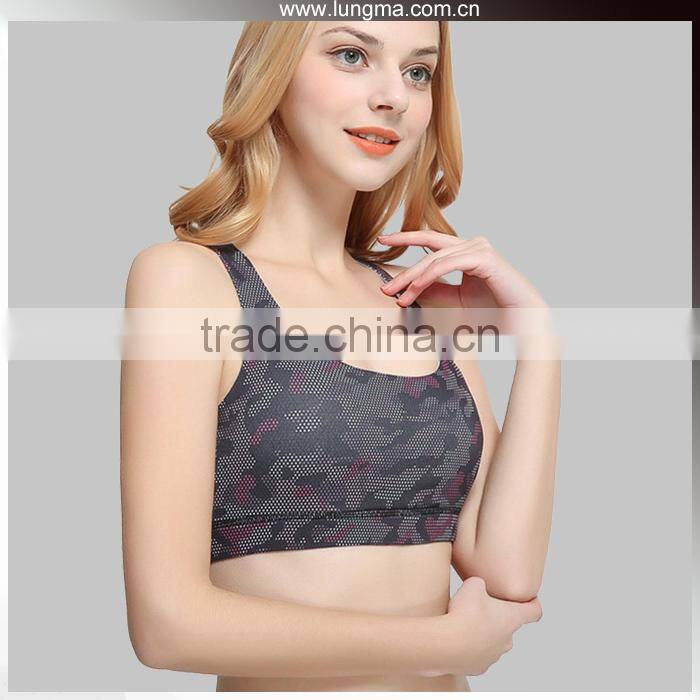 Women'S Full Support Racer Cheap Wholesale Sports Bra With Zip