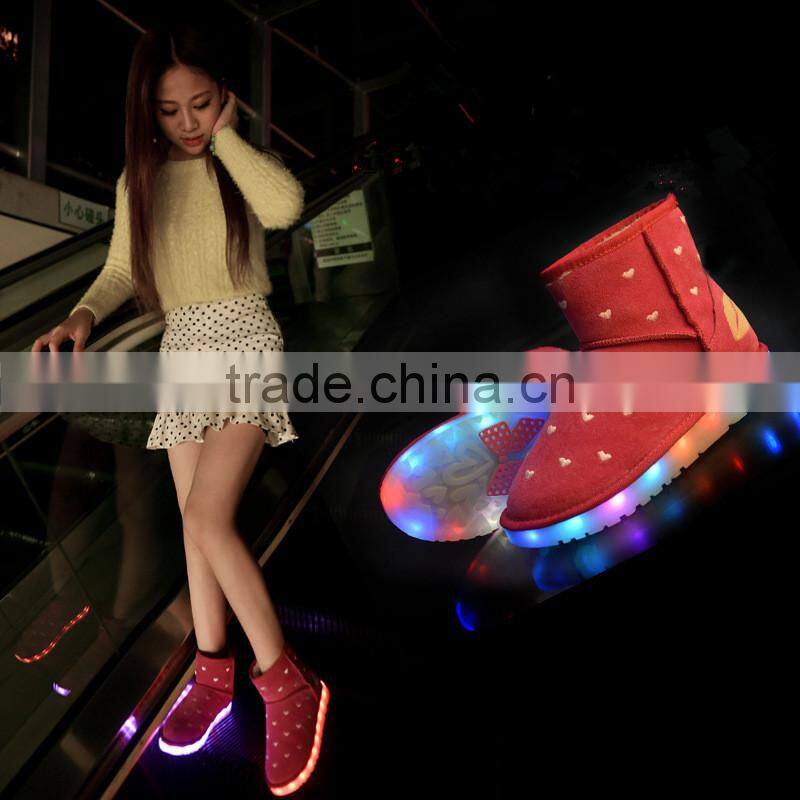 HFR-YS22 Fashion shoe light rubber simulation led shoes for ladies