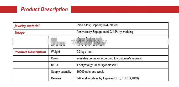 Hot Sell Best Price Fashion African Beads Jewelry Set Crystal Beads Necklace Set Nigerian Wedding EF0066-4