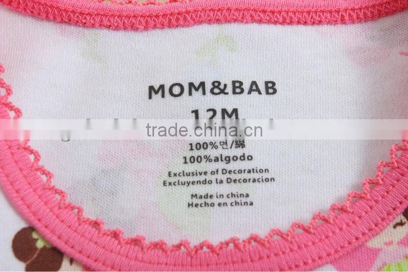 Wholesale baby clothing,mom and bab braned baby romper wholesale 4in1