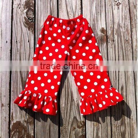 New Fashion girls jean ruffle pants,children's demin jeans pants with ruffle