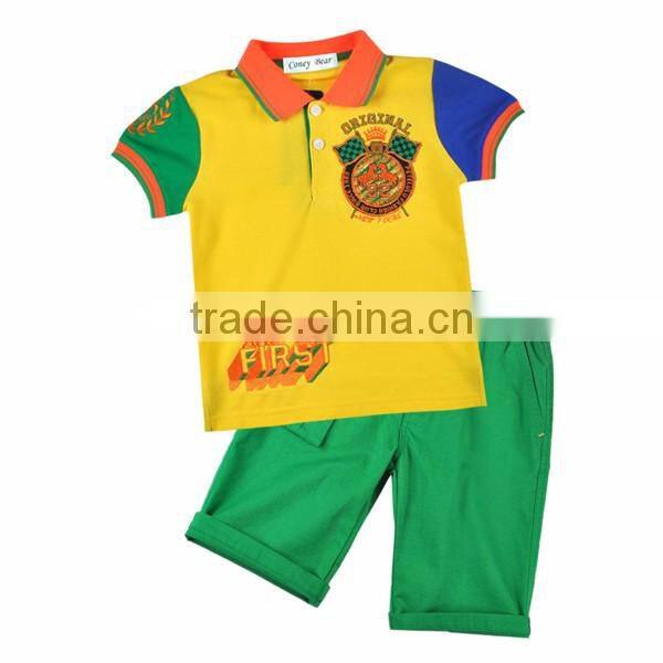 China Popular Brand Petelulu High Quality 100 Cotton Clothes Set Polo T Shirt