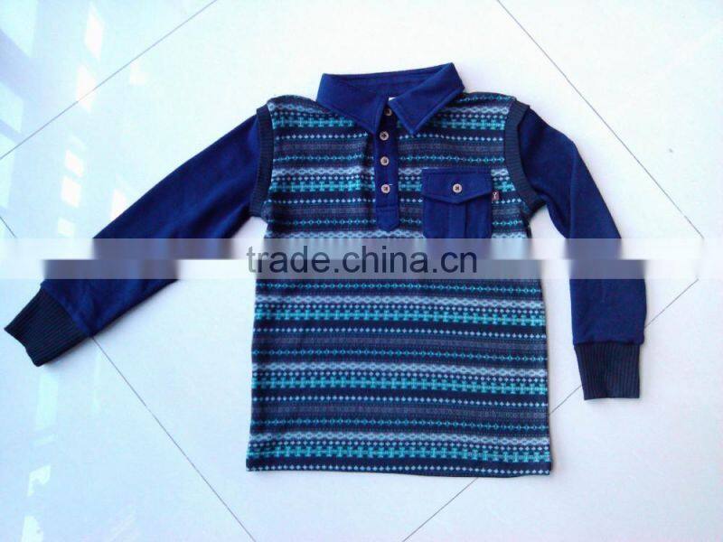 1 year to 12 years Boys French Velvet Knit Polo Shirt