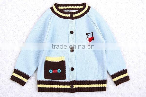 Trim contrast latest new style raglan cardigan sweater