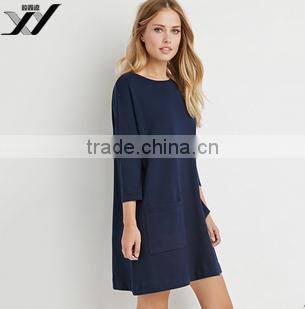 Long sleeve woman's shirt dress