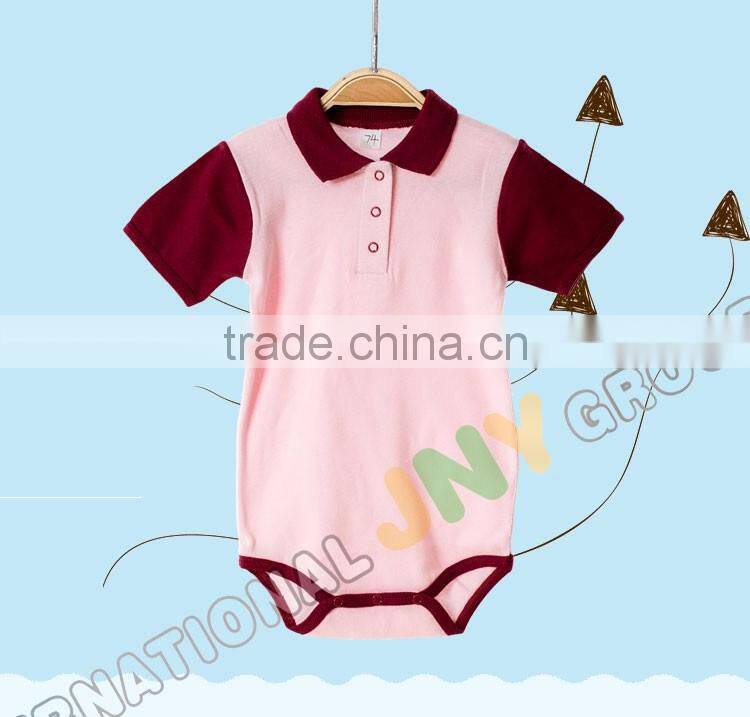 High quality plain 100% cotton baby onesie and bodysuits