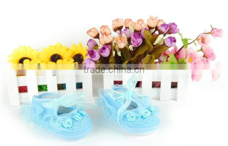 2014 Latest arrive !Fashion Lovely rose flower Infant shoes,baby shoes baby girl Toddler shoes wholesale