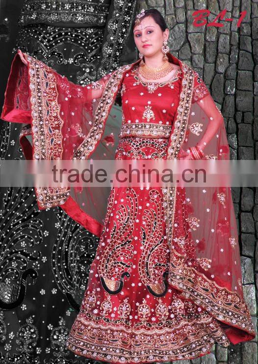 Designer embroidered bridal lehenga