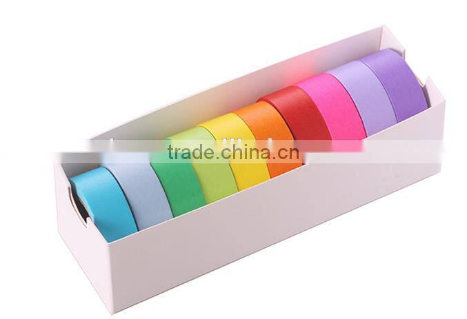 10 pure colors washi tape one set adhesive paper carton packing