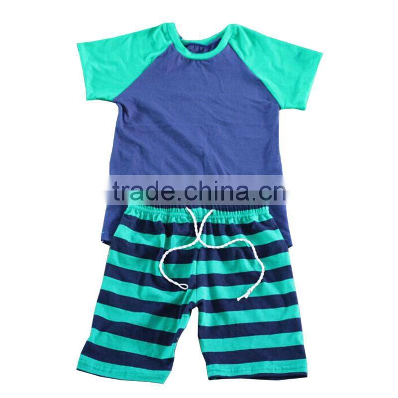 Hot sale children high quality wholesale baby girls baby boy clothing sets summer fall clothes kids clothing striped outfits