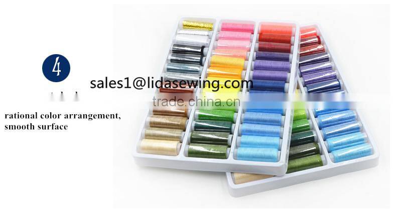 New 39pcs Mixed Colors Polyester Spool Sewing Thread For Hand Machine