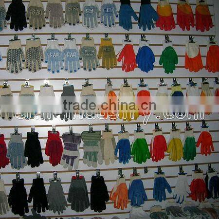 PVC dotted cotton safety knitted work Glove