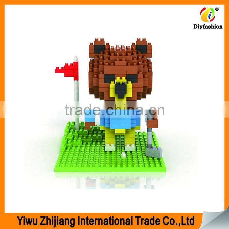Children Toys New 2016 Style Cartoon Design Safty Plastic Building Blocks
