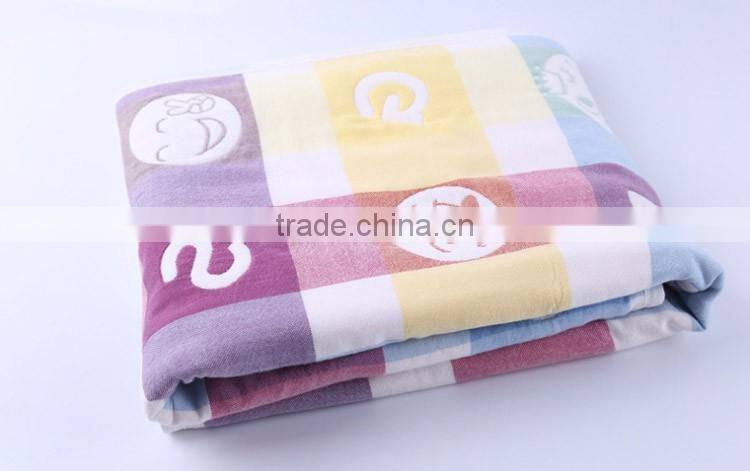 Health germproof soft cotton baby and children towel blanket cover or bath towel