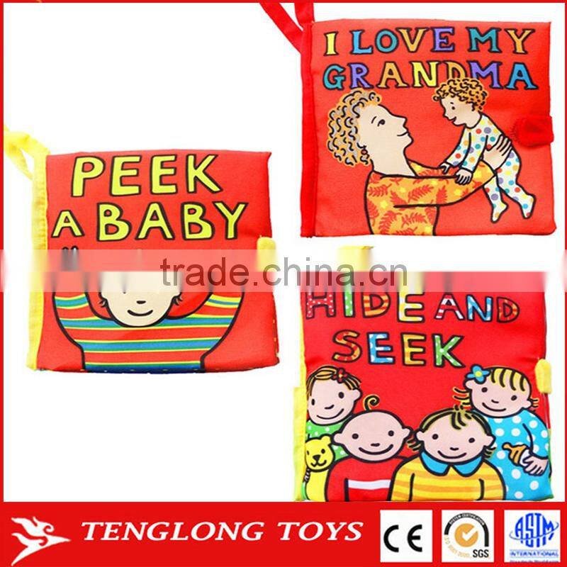 Baby Educational Toy Fabric Book Soft Cloth Book Peekaboo