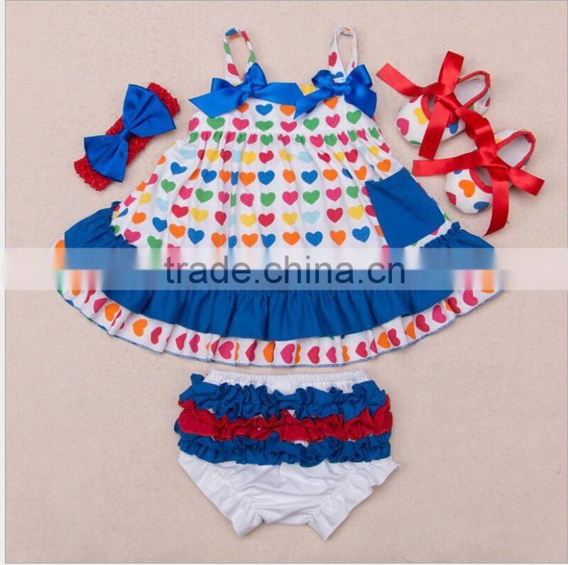 Baby Girl Infant 4pcs Clothing Sets Suit inf