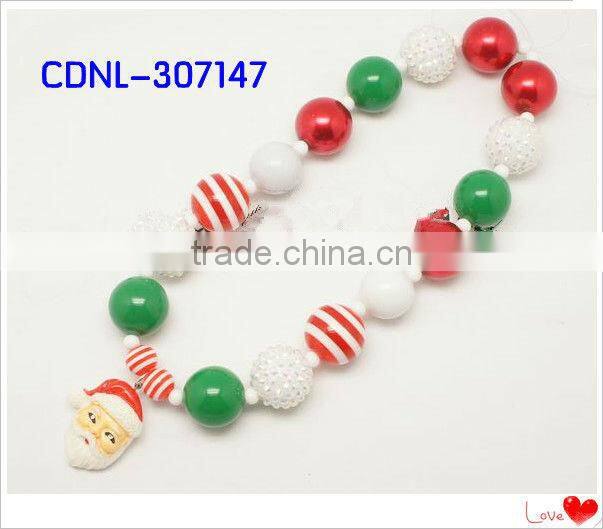 2014 X' mas Bubblegum Bead Necklace