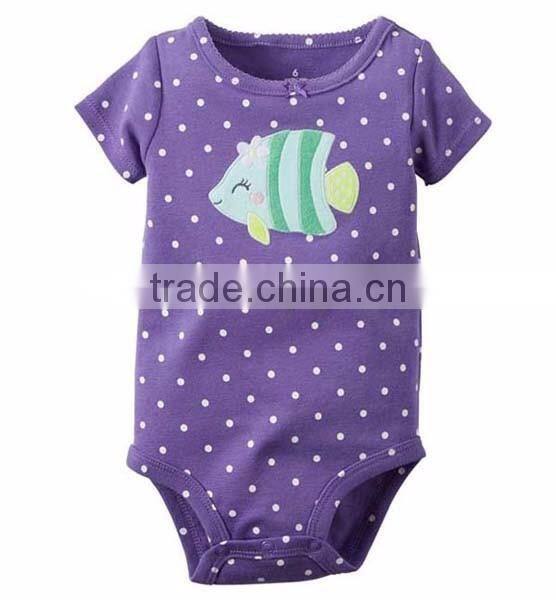 wholesale 100% organic cotton baby girl boy short sleeve bodysuits