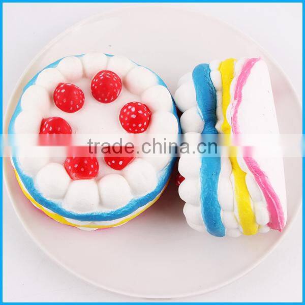 High quality scented slow rising colorful cake squishy