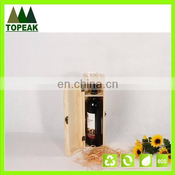 high quality wooden box 1/2/4/6 bottles wine packing wood box