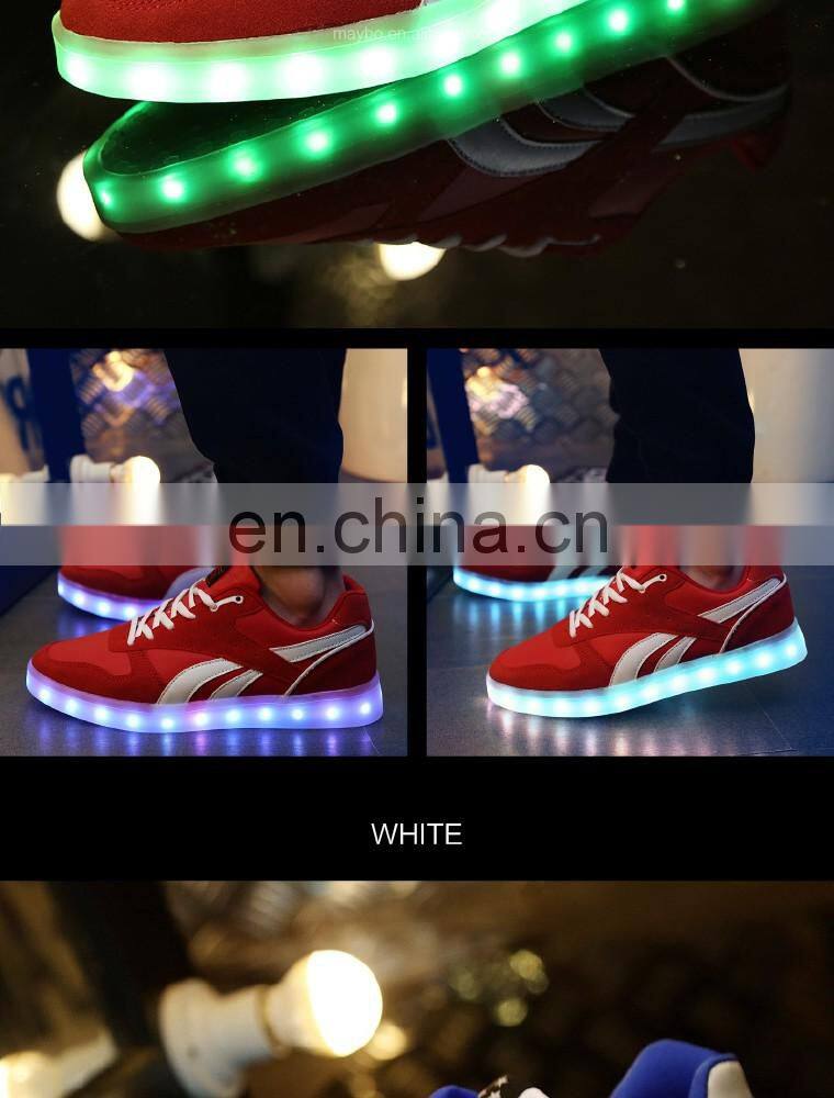 Wholesale latest fashion night club shoes for men Rechargeable Light Up LED Shoes Sneakers