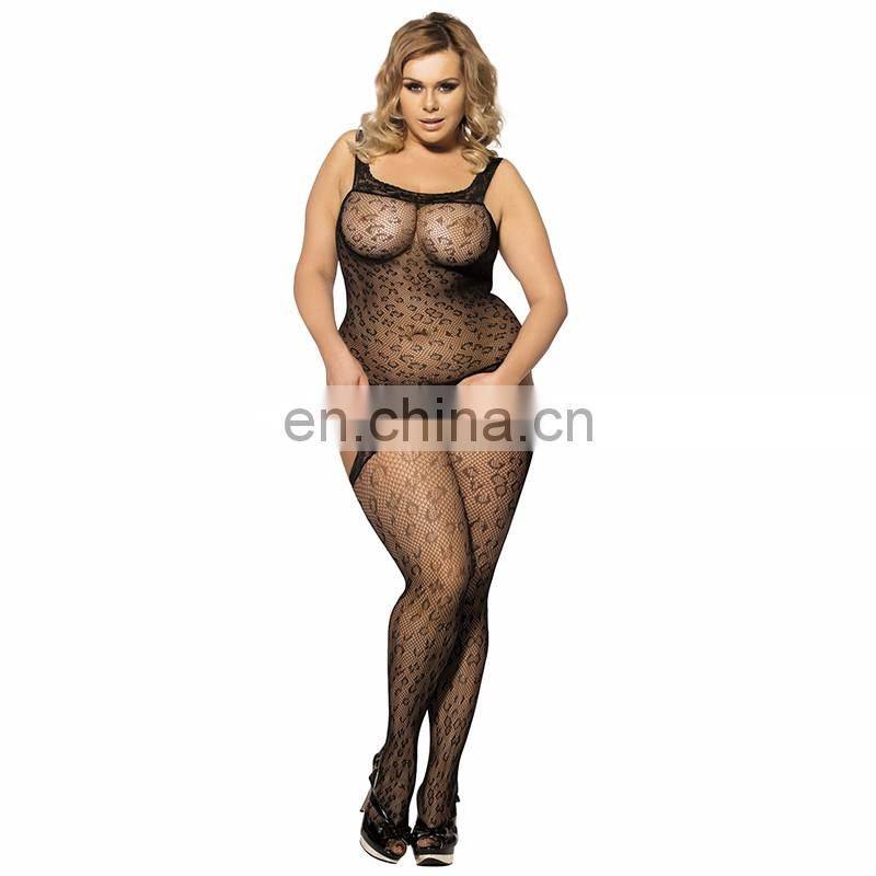 plus size sexy mature girls fishnet bodystocking