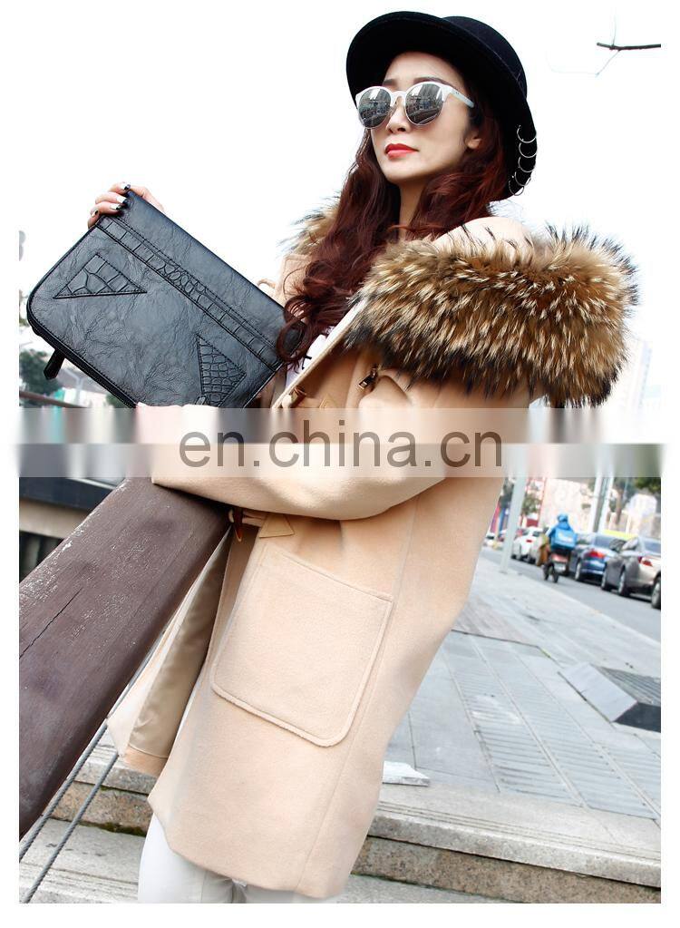 Newest Design China Factory Wholesale Women Winter Coat High Quality Japan Wool Coat