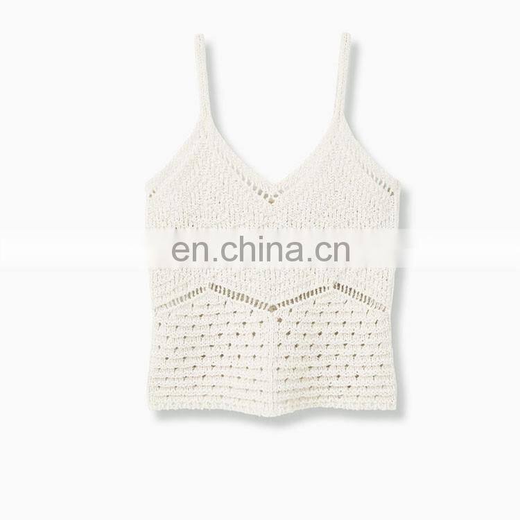 China bulk wholesale clothing ladies new design fashion crochet top