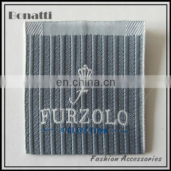 fashion plain woven label for sportswear
