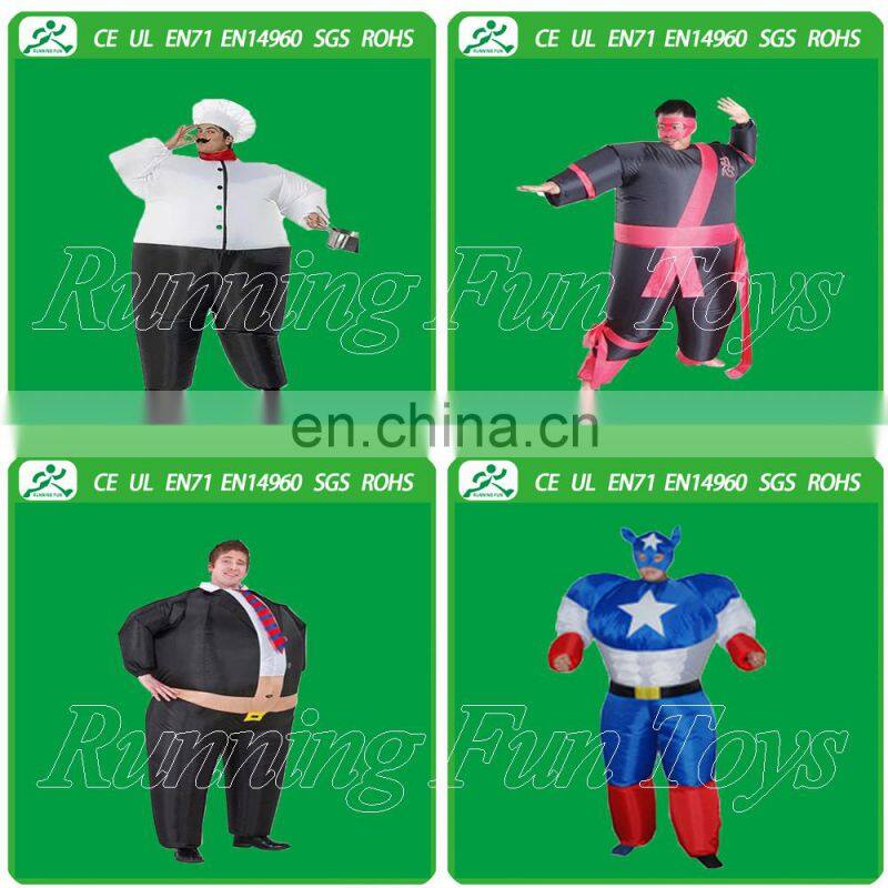 fat suit costumes/wired funny costumes/inflatable dress costumes for sale