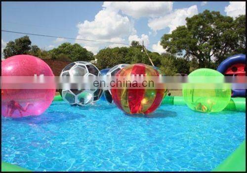 Rectangle Inflatable water pool with bubble ball/water ball pool/water pool