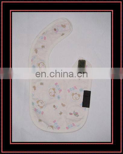 Cartoon animal print cotton baby bib soft eco-friendly baby apron custom made baby pinny