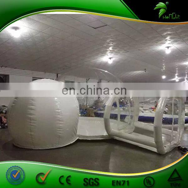 Best Selling Inflatable clear bubble tent / Two room inflatable bubble lodge tent