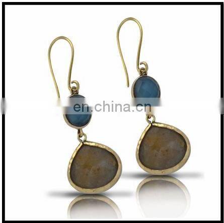 Gem stone Earrings Stone Studded Womens Fashion Jewelry
