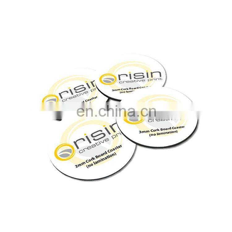 Wholesale round heat resistant silicone beer coaster with printing logo
