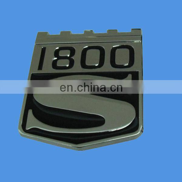 custom print epoxy self adhesive aluminum sticker label