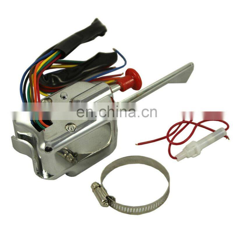 New engine parts P021-TS-HL101 GM HL101 Chrome 12V Universal Street For FORD BUICK GM Hot Rod Turn Signal Switch