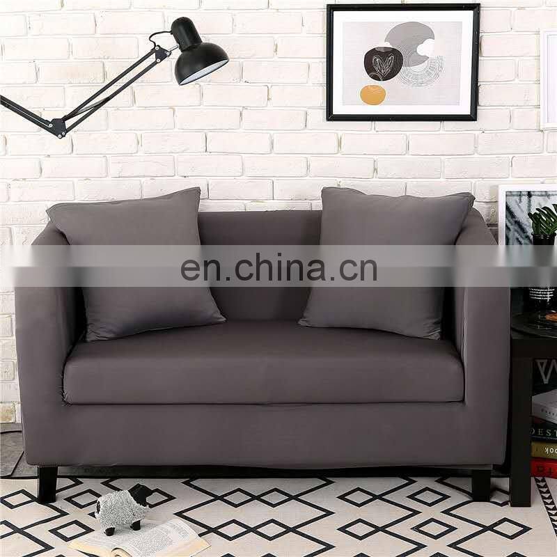 Shaoxing Sinuo ready made Stretch Sofa Covers elastic solid color couch cover